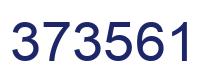 Number 373561 blue image