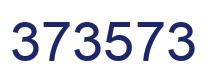 Number 373573 blue image