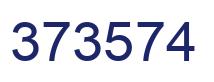 Number 373574 blue image