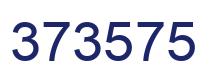 Number 373575 blue image