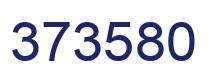 Number 373580 blue image