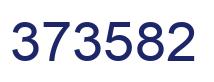 Number 373582 blue image