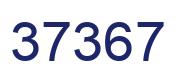 Number 37367 blue image