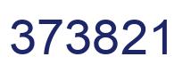 Number 373821 blue image