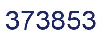 Number 373853 blue image