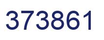 Number 373861 blue image