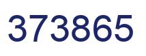 Number 373865 blue image