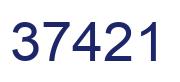 Número 37421 imagen azul