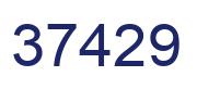 Número 37429 imagen azul