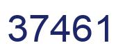 Number 37461 blue image