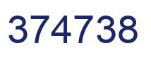 Number 374738 blue image