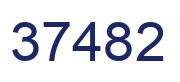 Número 37482 imagen azul