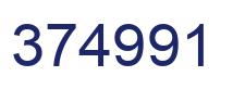 Number 374991 blue image