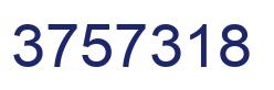 Number 3757318 blue image