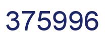 Number 375996 blue image