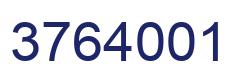 Número 3764001 imagen azul