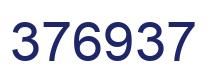Number 376937 blue image