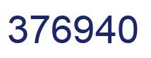 Number 376940 blue image