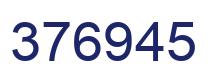 Number 376945 blue image