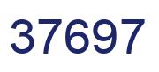 Number 37697 blue image