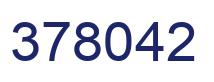 Number 378042 blue image
