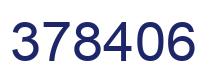 Number 378406 blue image