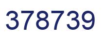 Número 378739 imagen azul