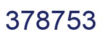 Número 378753 imagen azul