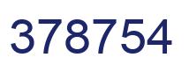 Número 378754 imagen azul