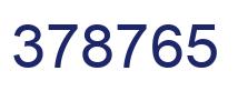 Número 378765 imagen azul