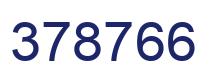 Número 378766 imagen azul