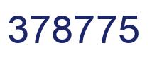 Number 378775 blue image