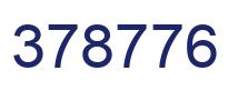 Number 378776 blue image
