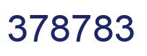 Number 378783 blue image
