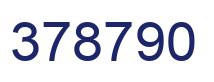 Number 378790 blue image