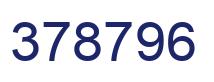 Number 378796 blue image