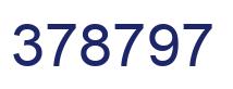 Number 378797 blue image