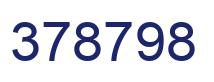 Number 378798 blue image