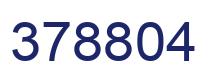 Number 378804 blue image
