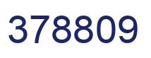 Number 378809 blue image
