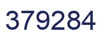 Number 379284 blue image