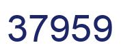 Number 37959 blue image