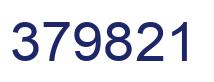 Number 379821 blue image