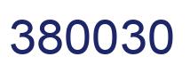 Number 380030 blue image