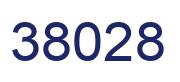 Number 38028 blue image
