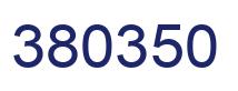 Number 380350 blue image
