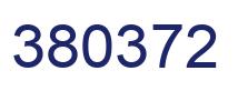 Number 380372 blue image