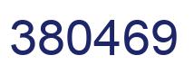 Number 380469 blue image