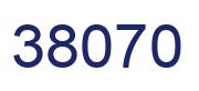 Number 38070 blue image