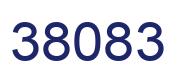 Number 38083 blue image